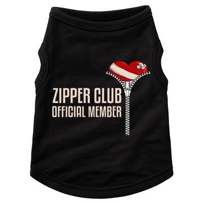 Cool Open Heart Surgery Art Zipper Club Recovery Doggie Tank