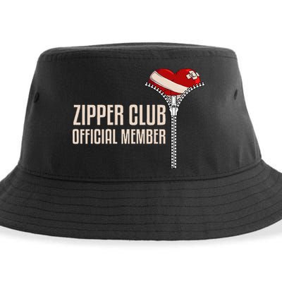 Cool Open Heart Surgery Art Zipper Club Recovery Sustainable Bucket Hat