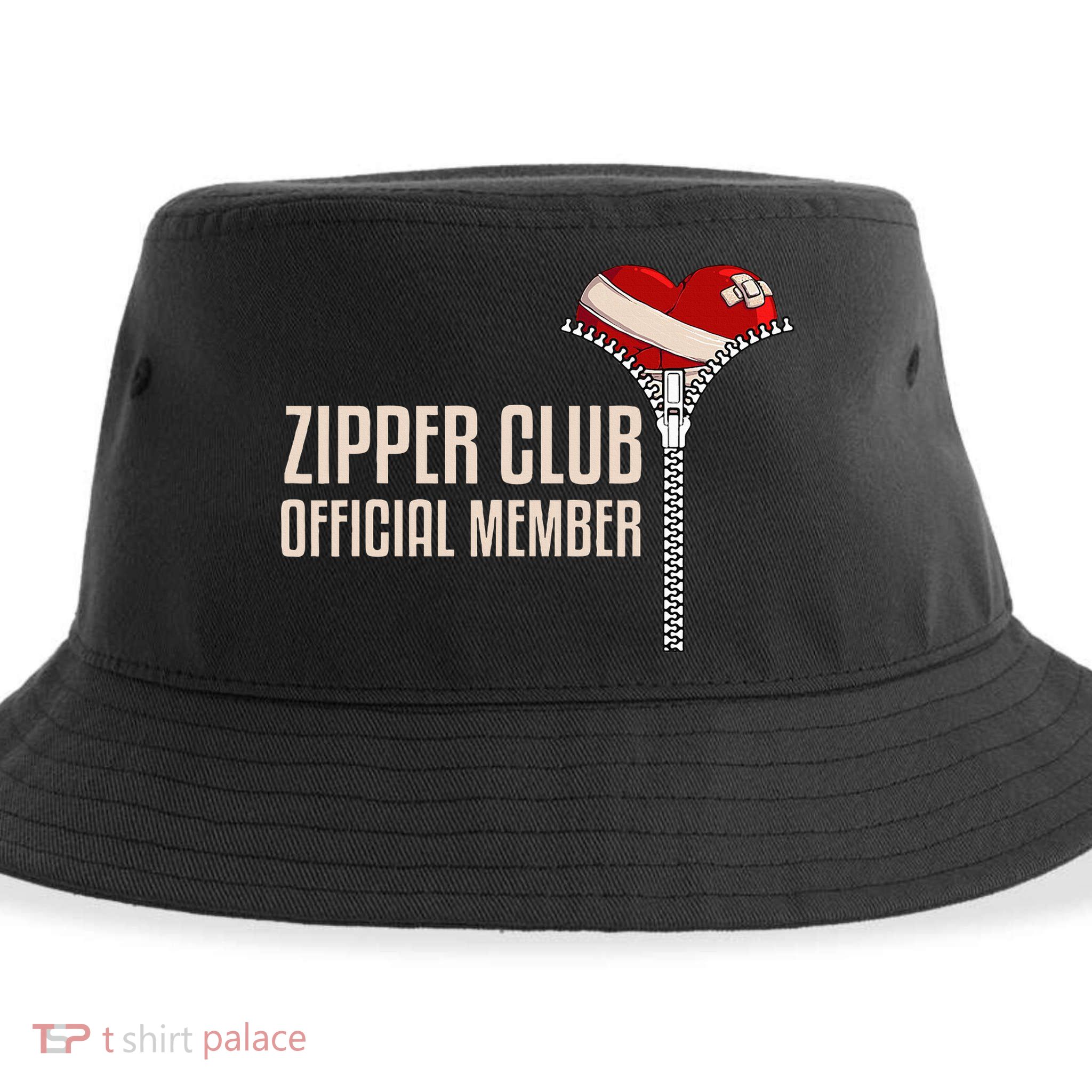 Cool Open Heart Surgery Art Zipper Club Recovery Sustainable Bucket Hat