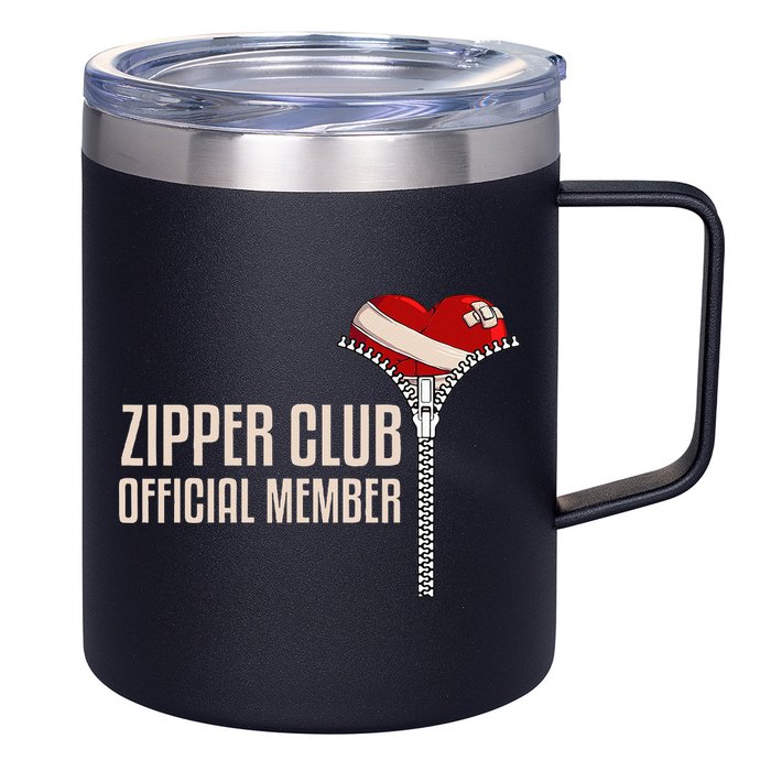 Cool Open Heart Surgery Art Zipper Club Recovery 12oz Stainless Steel Coffee Mug