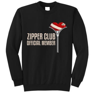 Cool Open Heart Surgery Art Zipper Club Recovery Tall Sweatshirt