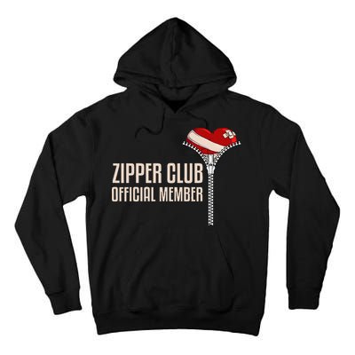 Cool Open Heart Surgery Art Zipper Club Recovery Tall Hoodie