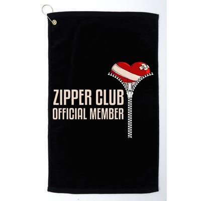 Cool Open Heart Surgery Art Zipper Club Recovery Golf Towel