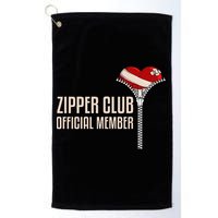 Cool Open Heart Surgery Art Zipper Club Recovery Golf Towel