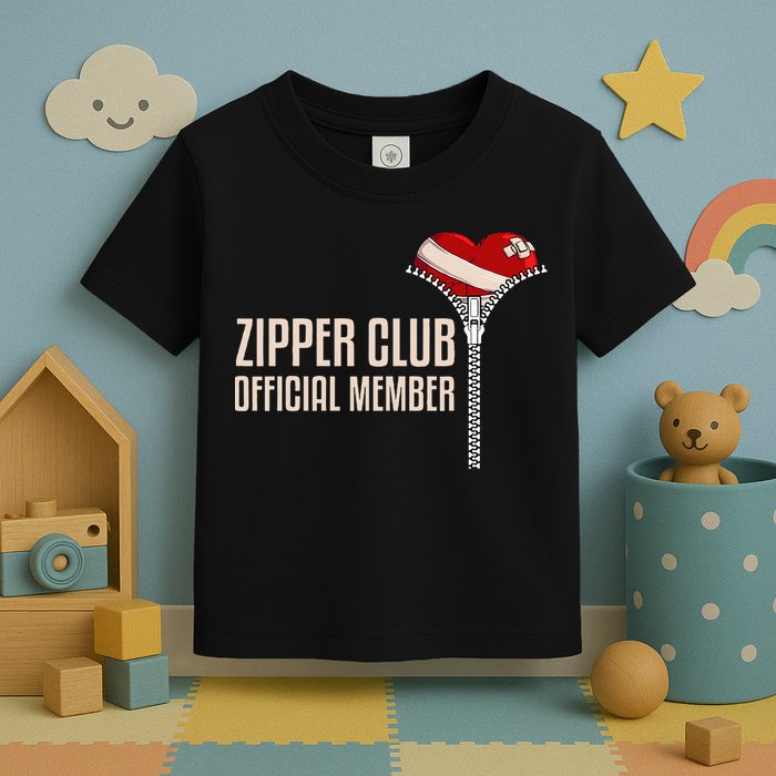 Cool Open Heart Surgery Art Zipper Club Recovery Toddler T-Shirt