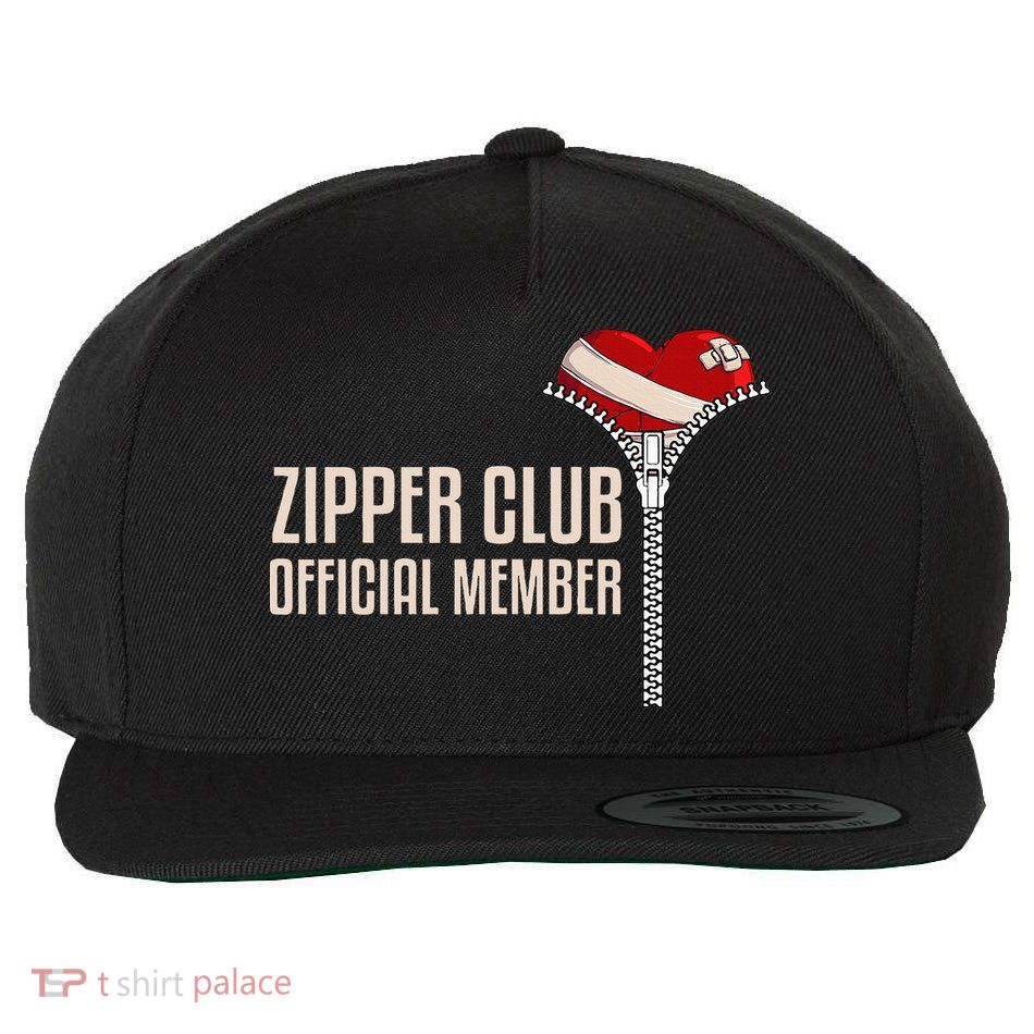 Cool Open Heart Surgery Art Zipper Club Recovery Wool Snapback Cap