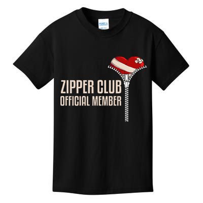 Cool Open Heart Surgery Art Zipper Club Recovery Kids T-Shirt
