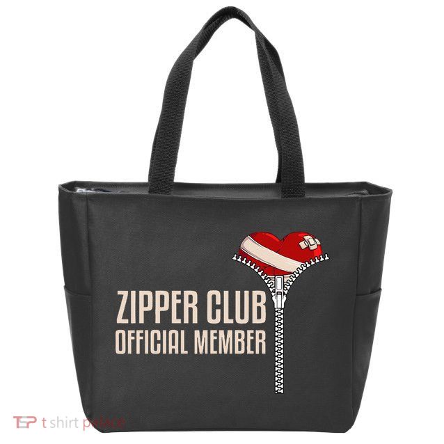 Cool Open Heart Surgery Art Zipper Club Recovery Zip Tote Bag