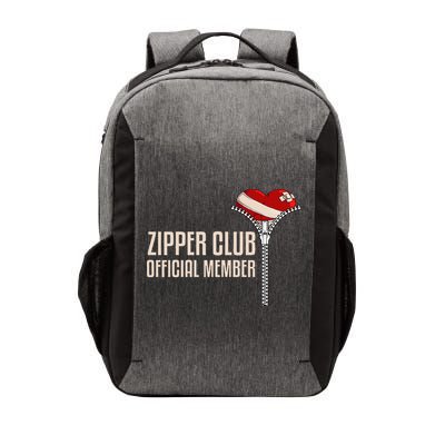 Cool Open Heart Surgery Art Zipper Club Recovery Vector Backpack