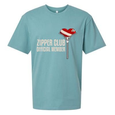 Cool Open Heart Surgery Art Zipper Club Recovery Sueded Cloud Jersey T-Shirt