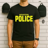 City Of Houston Police Officer Texas Policeman Uniform Duty T-Shirt