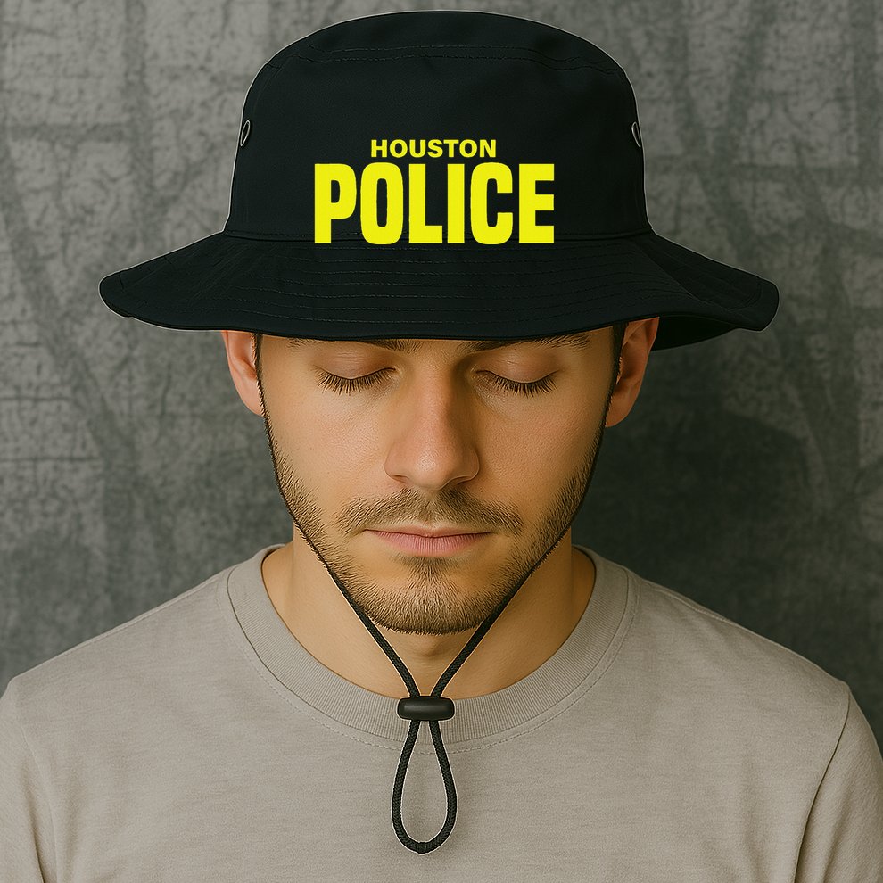 City Of Houston Police Officer Texas Policeman Uniform Duty Bucket Hat