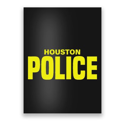 City Of Houston Police Officer Texas Policeman Uniform Duty Poster