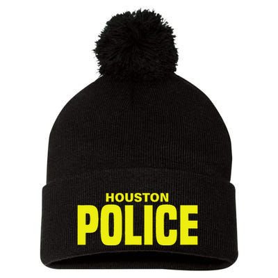 City Of Houston Police Officer Texas Policeman Uniform Duty Pom Pom 12in Knit Beanie