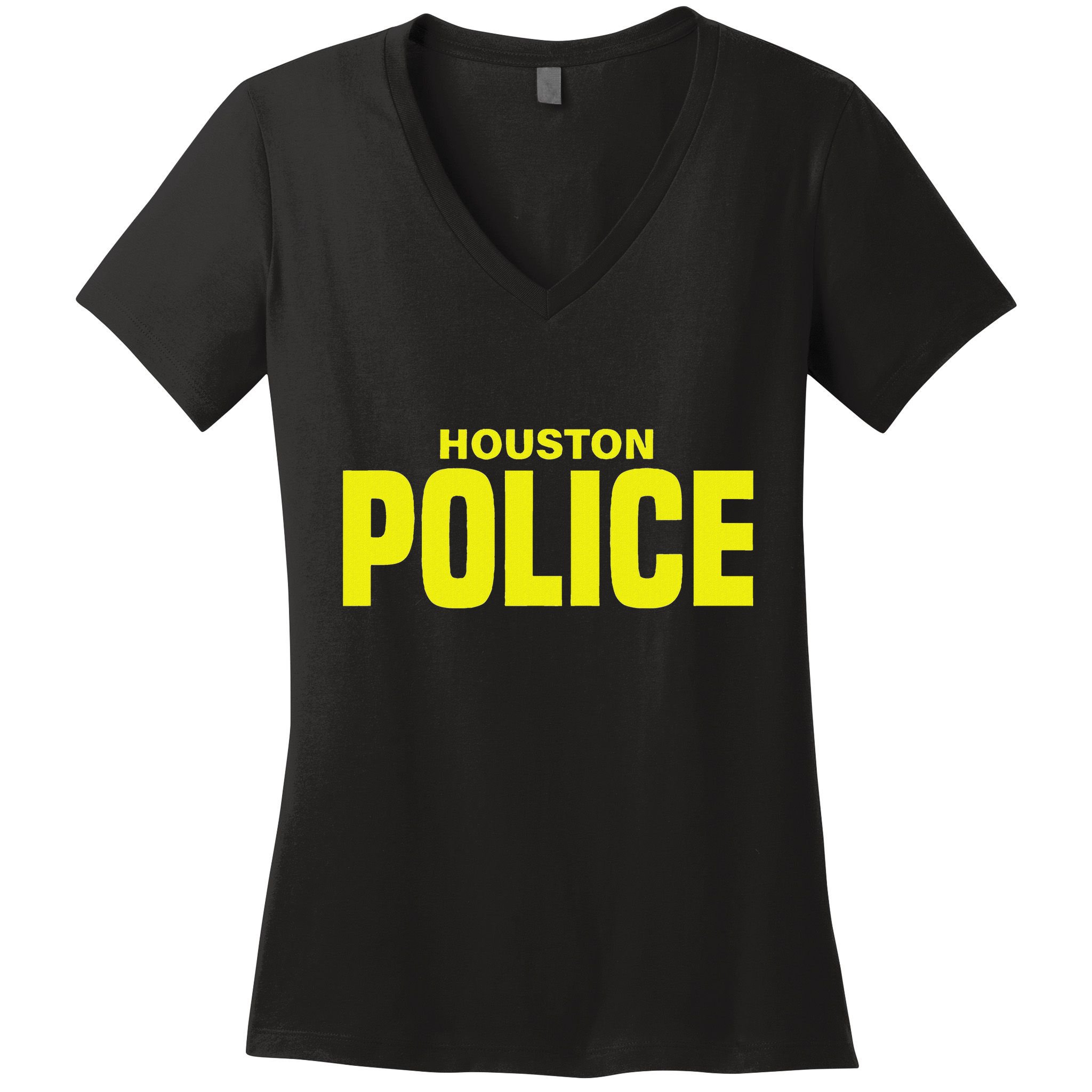 City Of Houston Police Officer Texas Policeman Uniform Duty Women's V-Neck T-Shirt