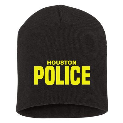 City Of Houston Police Officer Texas Policeman Uniform Duty Short Acrylic Beanie