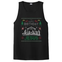 Christmas Outfit Happy Birthday Jesus Holiday Ugly Sweater PosiCharge Competitor Tank