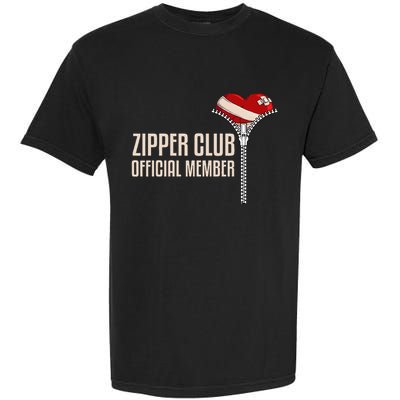 Cool Open Heart Surgery Art Women Zipper Club Recovery Garment-Dyed Heavyweight T-Shirt