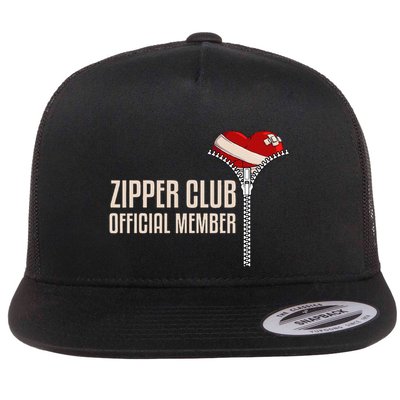 Cool Open Heart Surgery Art Women Zipper Club Recovery Flatbill Hat