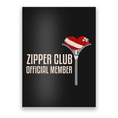 Cool Open Heart Surgery Art Women Zipper Club Recovery Poster