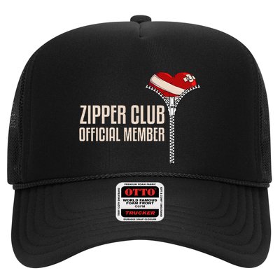 Cool Open Heart Surgery Art Women Zipper Club Recovery Trucker Hat