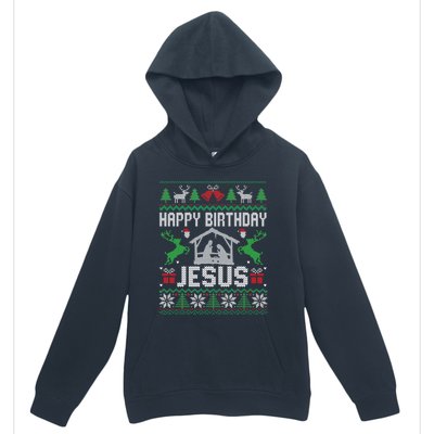 Christmas Outfit Happy Birthday Jesus Holiday Ugly Sweater Gift Urban Pullover Hoodie