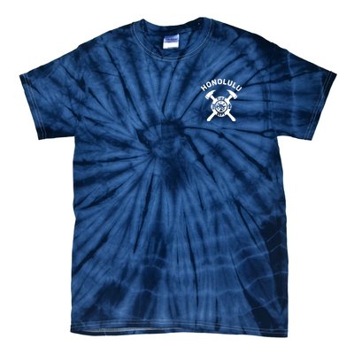 City Of Honolulu Fire Department Hawaii Firefighter Tie-Dye T-Shirt