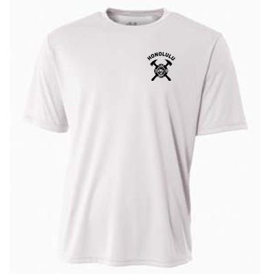 City Of Honolulu Fire Department Hawaii Firefighter Cooling Performance Crew T-Shirt