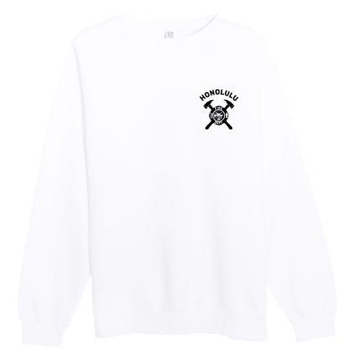 City Of Honolulu Fire Department Hawaii Firefighter Premium Crewneck Sweatshirt