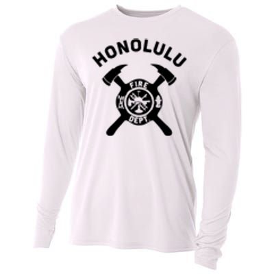 City Of Honolulu Fire Department Hawaii Firefighter Cooling Performance Long Sleeve Crew