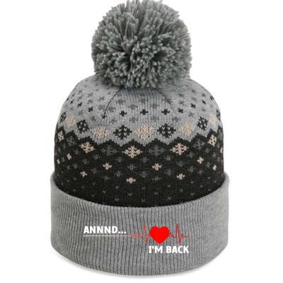 Cool Open Heart Surgery Heart Attack Survivor The Baniff Cuffed Pom Beanie