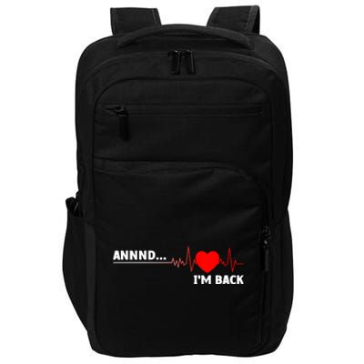 Cool Open Heart Surgery Heart Attack Survivor Impact Tech Backpack