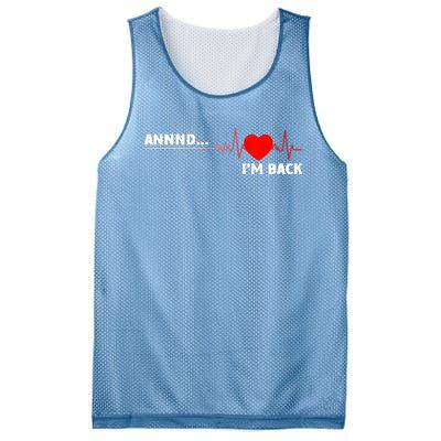 Cool Open Heart Surgery Heart Attack Survivor Mesh Reversible Basketball Jersey Tank