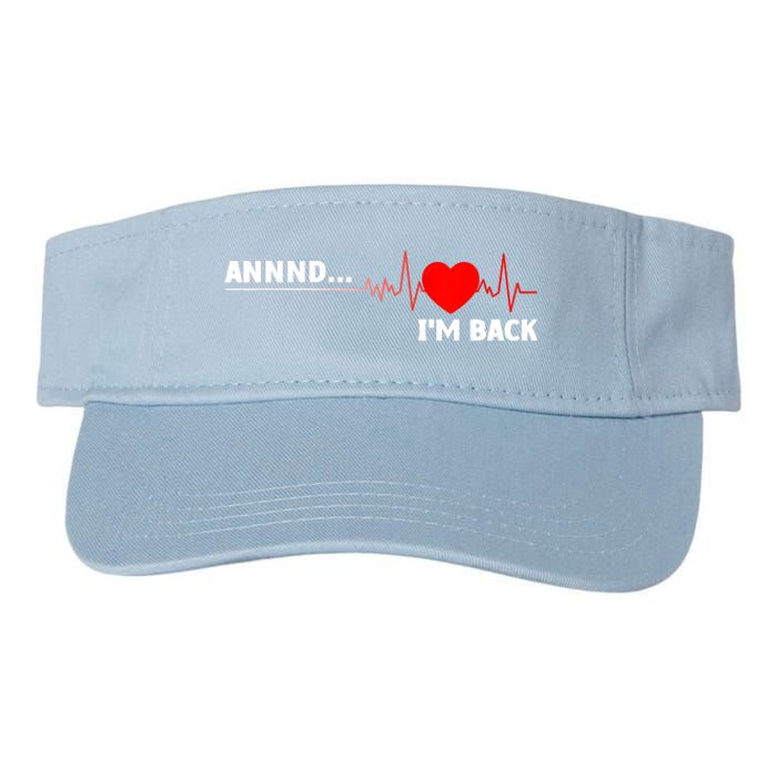 Cool Open Heart Surgery Heart Attack Survivor Valucap Bio-Washed Visor