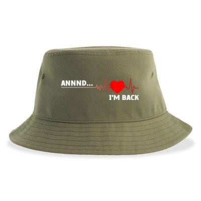 Cool Open Heart Surgery Heart Attack Survivor Sustainable Bucket Hat