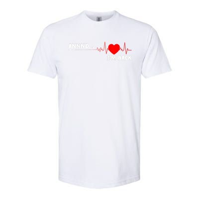 Cool Open Heart Surgery Heart Attack Survivor Softstyle® CVC T-Shirt