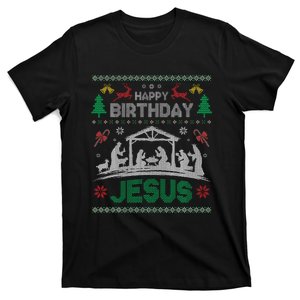 Christmas Outfit Happy Birthday Jesus Holiday Ugly T-Shirt