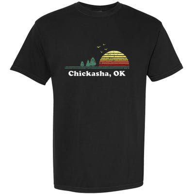 Chickasha Oklahoma Home Souvenir Print Garment-Dyed Heavyweight T-Shirt