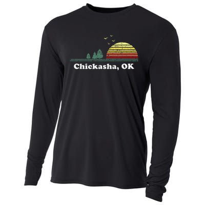 Chickasha Oklahoma Home Souvenir Print Cooling Performance Long Sleeve Crew