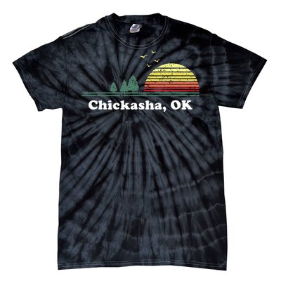 Chickasha Oklahoma Home Souvenir Print Tie-Dye T-Shirt