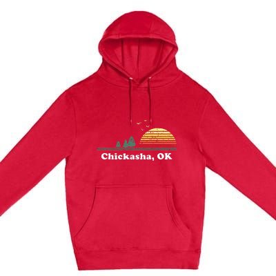 Chickasha Oklahoma Home Souvenir Print Premium Pullover Hoodie