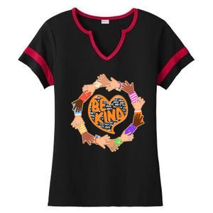 Circle Of Hands Be Kind Ladies Halftime Notch Neck Tee