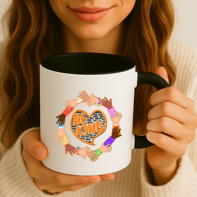 Circle Of Hands Be Kind Mug