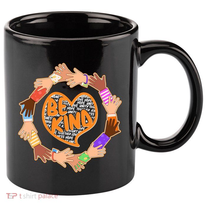 Circle Of Hands Be Kind 11oz C Handle Ceramic Mug