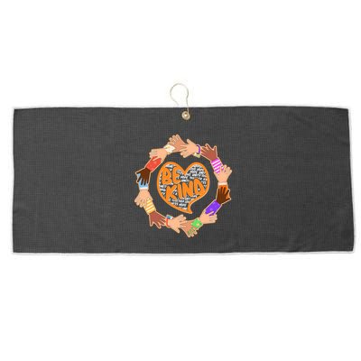 Circle Of Hands Be Kind Large Microfiber Waffle Golf Towel