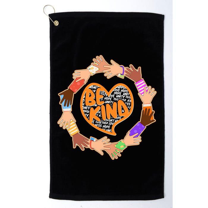 Circle Of Hands Be Kind Golf Towel
