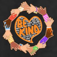 Circle Of Hands Be Kind Golf Towel