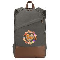 Circle Of Hands Be Kind Cotton Canvas Backpack