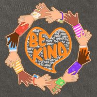 Circle Of Hands Be Kind Cotton Canvas Backpack
