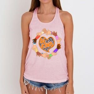 Circle Of Hands Be Kind Women's Knotted Racerback Tank